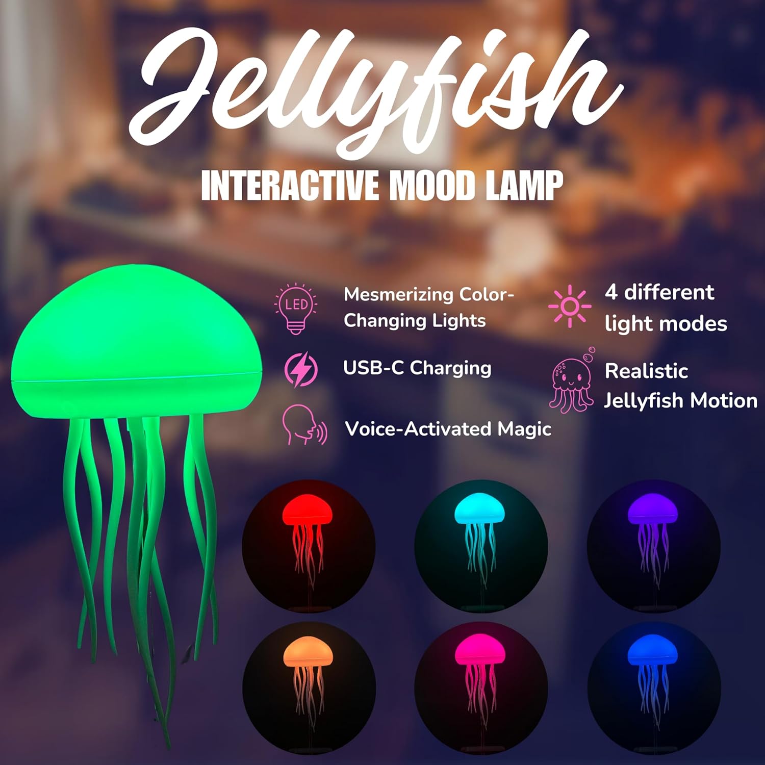 Led Cute Jellyfish Lamp